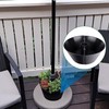 EBaokuup Umbrella Planters - Half Circle Planter Pots with Umbrella