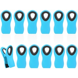 VNDUEEY 12 Pack Bag Clips Magnetic Chip Clips Food Bag Clips for Food Packages, Plastic Bag Clips for Food Storage, Chips Bag and Snack Bag, Kitchen Clips with Magnet for Refrigerator - Blue