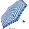 Miyajima Folding Umbrella, 19.7 inches (50 cm), Gingham Stripe with
