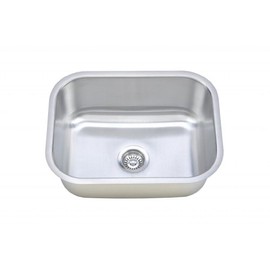 Wells CMU2318-9-16 Craftsmen Series Stainless Steel Kitchen Sink, 23" 16 Gauge, Brushed Matte Finish