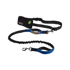 Doggy Dear Retractable Hands Free Dual Bungee Dog Leash for Running, Walking, Hiking, Reflective Stitching