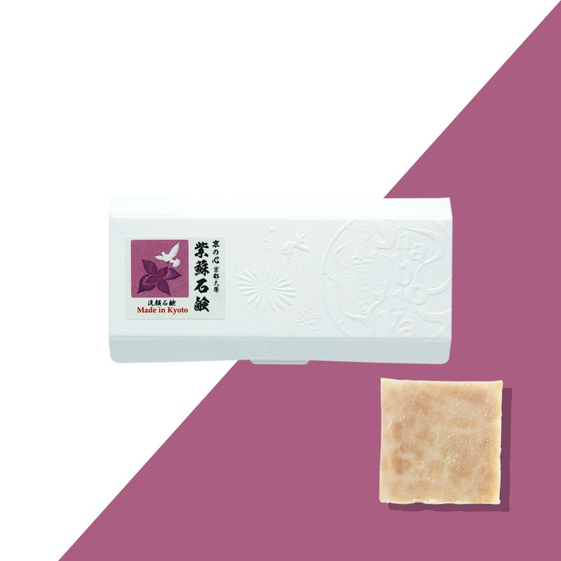 Kyoto Shabonya 100% Natural Ingredients Handmade Facial Washing Soap, 0.3