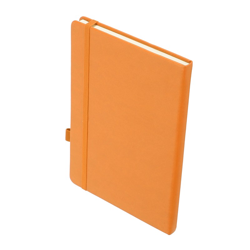 A5 Lined Notebook Portable PU Leather Hardcover Notebook with Elastic