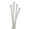 100x Cable Ties Removable 150 x 7.6 mm White Reusable