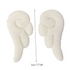 Baluue 2 Pairs Angel Wings Hairpins Cartoon Leather Hair Clips