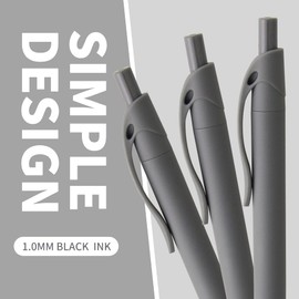 deegtran Pens Bulk, 50 Pack No Bleed Black Click Pens, Wholesale Retractable Ballpoint Pens, Pens Medium Point, Smooth Ink Pens, 1.0MM Black Ink