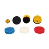 7PCS Drill Brush Scrub Pads Scouring Pad Cleaning Kit for