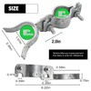 DUZFOREI 2PCS Chain Link Fence Gate Latch with Padlock Hole
