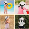 GNEGNI LIFE Straw Sun Hat Girls, Foldable Summer Beach Hat