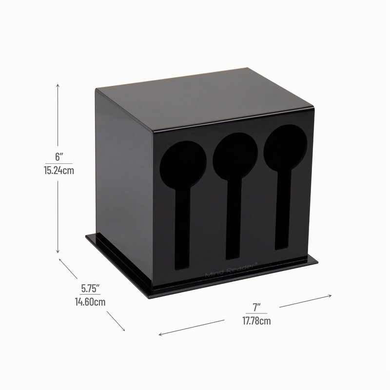 Mind Reader Dispenser per utensili, organizer per argenteria, forchetta e