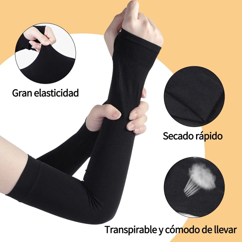 Mangas Protectoras Para Brazos Protección Solar Uv,3 Pares