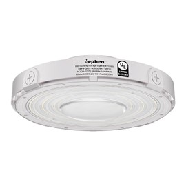 dephen 90W Round LED Canopy Lights, 5000K Garage Ceiling Lighting, 10350Lumens Low Bay AC120-277V Flood Lamp for Parking Gas Station Barn Warehouse Storage (UL-Listed)