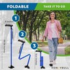 Walking Cane for Men & Women (Blue) Foldable, Adjustable, Heavy