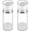 FRCOLOR 2pcs Empty Airless Pump Bottle Refillable Plastic Vacuum Pump