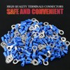 Hilitchi 100Pcs 16-14AWG Insulated Terminals Ring Electrical Wire Crimp Connectors