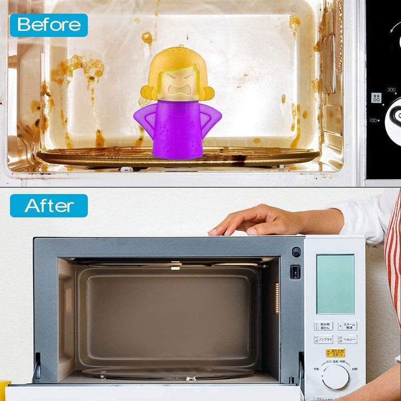 Abnaok Angry Mom Microwave Cleaner and Chilly Mama Fridge Deodoriser