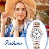 JewelryWe Elastic Watches for Women: Easy Read Analog Quartz Stretch
