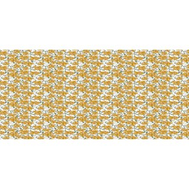 Ambesonne Floral Pencil Pen Holder, Computer Graphics Arrangements Flowers and Leaves on Plain Background, Ceramic Pencil Holder for Desk Office Accessory, 3.6" X 3.2", Pale Orange and White