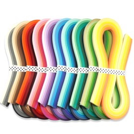 JUYA Quilling Kits with 1200 Sheets of Paper, 60 Types of Gradient Colors, Length 540 mm, Width 3 mm