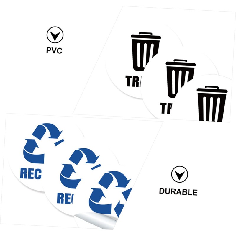 Operitacx Bin Stickers Numbers for Trash Garbage Can Sticker of