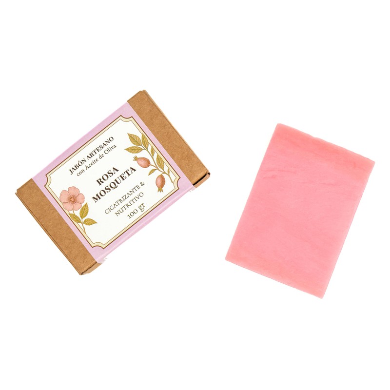 CABRERIZO SOAP Hagebutte – Handgemachte Seife aus Olivenöl, 100 g,