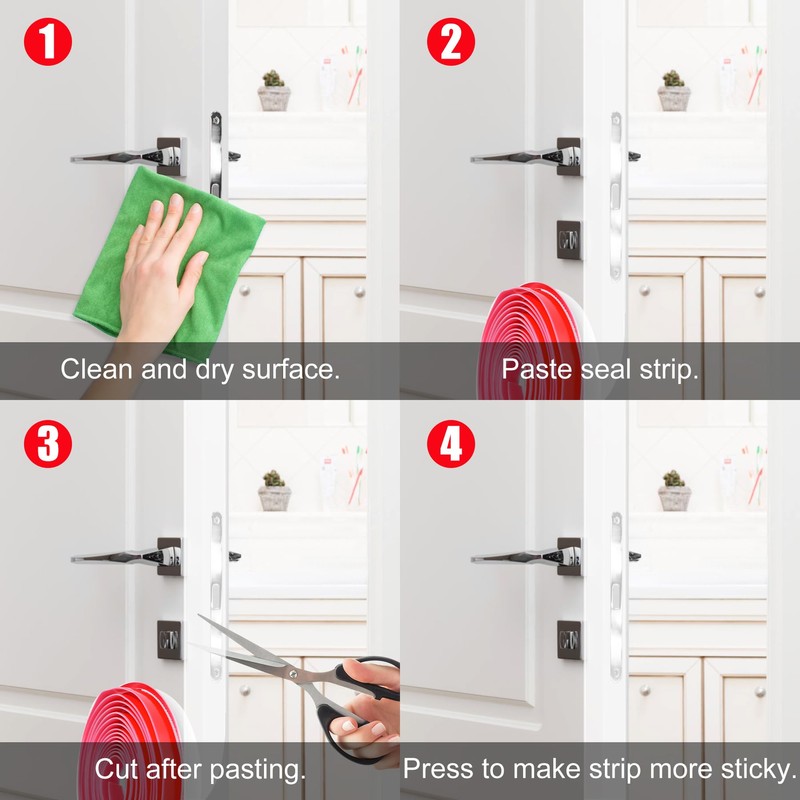 ToLanbbt T-Shaped Door Draft Stopper 1.97 in x 10 FT