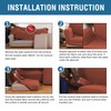 H.VERSAILTEX 3 Piece Stretch Sofa Covers for 2 Cushion Loveseat