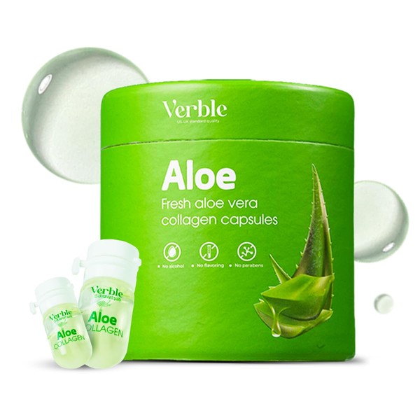 Seyoul™ Aloe Vera Collagen - Cápsulas Veganas con Colágeno, Ácido