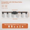 Floresita 6 Light Bathroom Vanity Light 40in with Glass Shade,