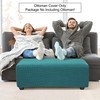 PiccoCasa High Stretch Ottoman Cover with Elastic Bottom, Soft Slipcover