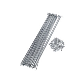 Partuto 36pcs 14G J Bend Bike Steel Spokes 8.27" Cycle Spokes with Nipples Replacement