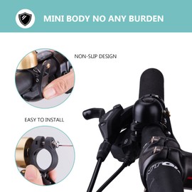 Rockbros Bicycle Bell, Hand Bell, Handlebars Classic Bell, Retro Vintage Horn, 5 Colours