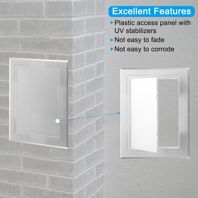 PATIKIL 8x6 inch(200x150mm) Self-Adhesive Access Panel, ABS Plumbing Access Doors