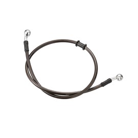 Hihaha 80cm 31.50" Motorcycle Braided Brake Clutch Oil Hose Line Pipe Black Durable Material