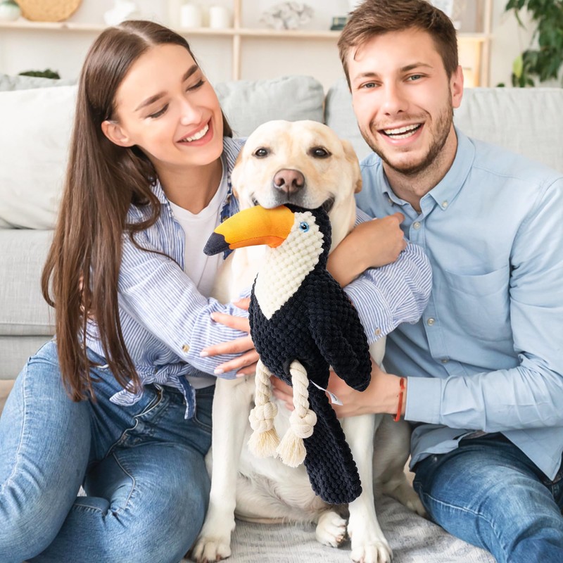 GQIRIL Dog Squeak Stuffed Toys - Puppy Squeaky Chew Toy