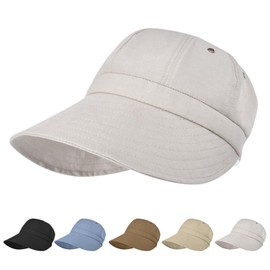 SIVAN Women's UV Protection Hat, Ultra Lightweight, Cool, Breathable, Moisture Absorbent, UPF 50+ (Certified), 3.7 inches (9.5 cm), Ultra Wide Brim Size Adjustable, Sun Visor, Hat, Sunscreen Hat