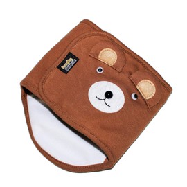 Dog Puppy Funny Diaper Belly Band Male Boy for Small Breeds (Brown Bear, M - Waist 10" - 13")