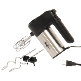 Total Chef Electric Hand Mixer - Kitchen 5 Speed Handheld Blender With Whisk, Beater, Dough Hook, Attachments Storage Case Batidora De Mano, Turbo Boost, Appliance For Cake Mix, Eggs, Whipping Cream
