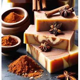 Homemade Cinnamon Handmade Organic Soap Bar Natural Oil Wonderful Scent Premium Body Spa