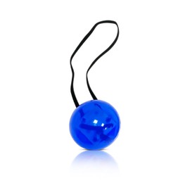 Vaulted Skulls & Co Blue Light Blinking Nose | Flashing Blue Clown Nose | Hanukkah Party Supplies | Hanukkah Gift & Decorations | Pull Band to Activate | Blue