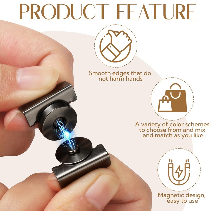 100 Pairs Magnetic Snaps for Purses and Totes 4 Colors