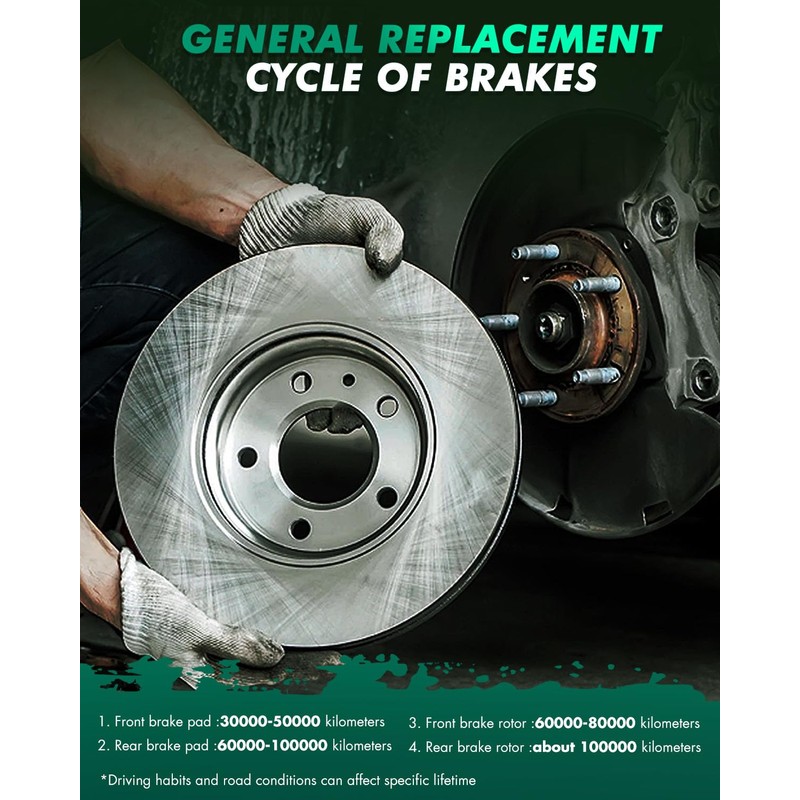 Front Brake Kits Drill & Slotted Brakes Rotor Brake Pads:54134;D1464