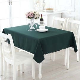 CIEEIN CIEHT Polyester Home Tablecloths Rectangular Table cloth Tablecover Wedding Party Outdoors Table Covers Simple Gold Yellow 120 * 160cm