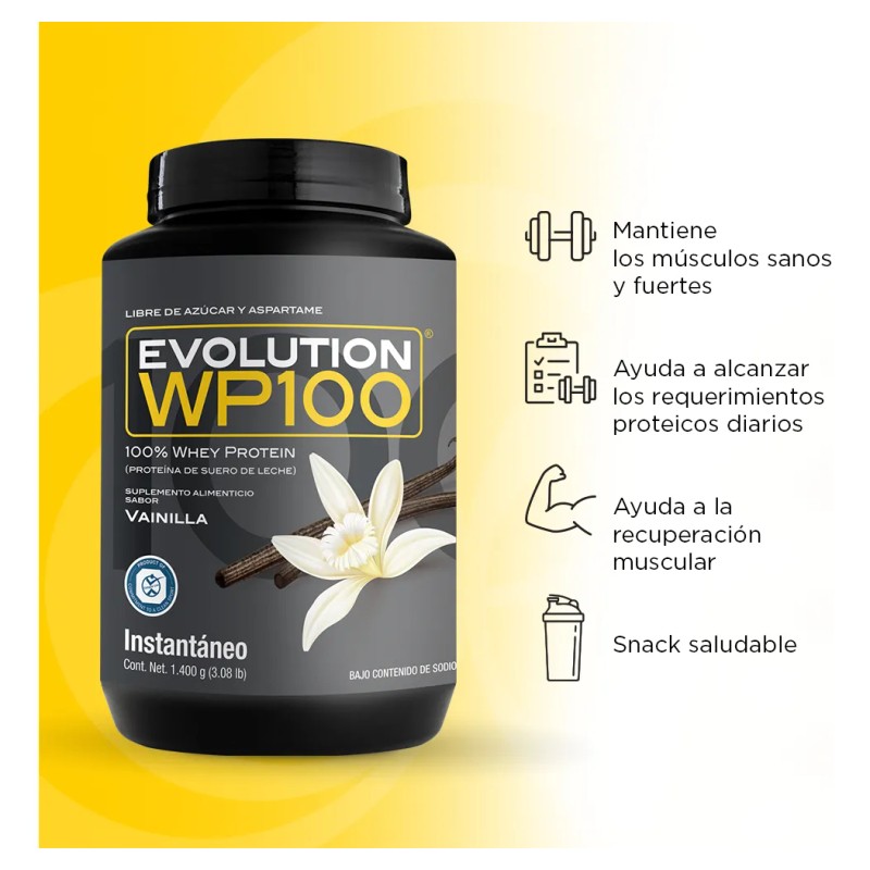 Evolution Proteina Suero De Leche (whey) Wp100 1400g Sabores Sabor