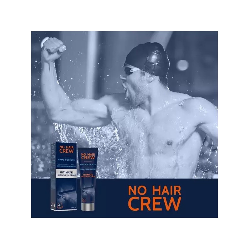 NoHair 노헤어크루 제모인티메이트크림포바디 남성 민감한 특수부위용 제모크림 No Hair Crew