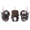 COGURE Kogre Golf Ball Case, Genuine Leather, Men's and Women's,