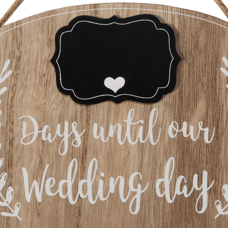 LOVE STORY Wedding Countdown Days Until our Wedding' Countdown Plaque