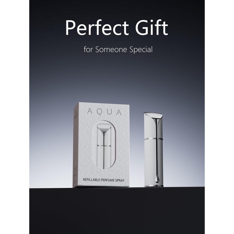 Travalo AQUA Perfume Travel Refillable Bottle, Bottom Filling Fragrances Perfume