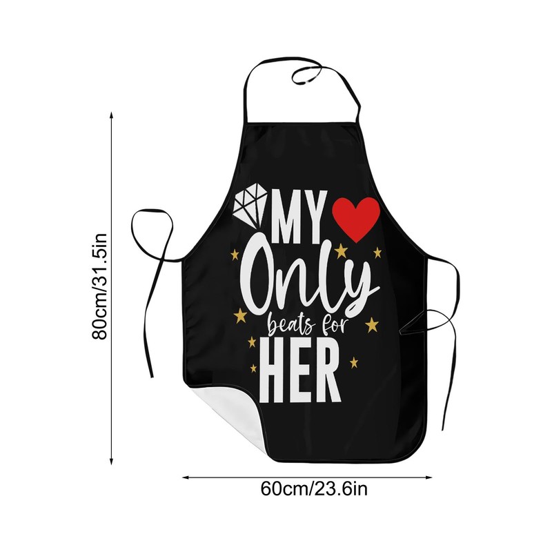 EUBEISAQI Couple Aprons for Valentine's Day | Adjustable Kitchen Couples
