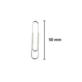 Kangaro K-10050 Paper Clips 50 mm Round Box of 100 Galvanised